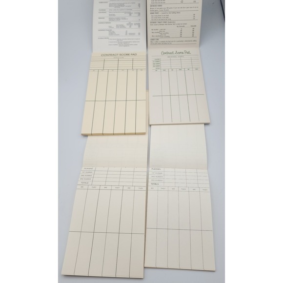 Vintage Bridge‎ Contract Bridge Score Pads Scoring Booklets - Picture 2 of 4